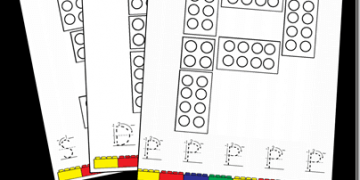 FREE Lego Duplo Alphabet Mats for Preschool Children #lego #alphabet #preschool